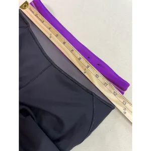 Vintage Alo Yoga Cool Fit Cropped Black Leggings W/ Purple Band XS (a5) thumbnail 2