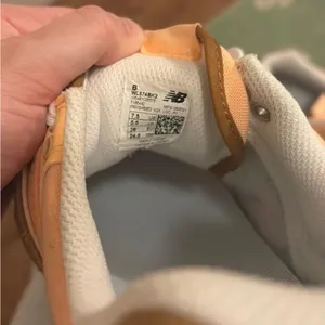 New Balance Women's Peach and Gold Sneakers thumbnail 4