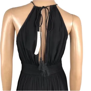 LOVESTITCH Beaded Maxi Dress Sz S Black Feminine Retro Boho Party Whimsycore NWT thumbnail 9
