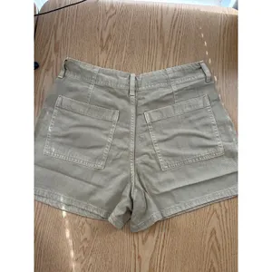 New Women’s Universal Thread Pleated Shorts High Rise Cotton Lyocell Size 8 thumbnail 4