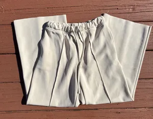 Cream wide leg pants size XXS thumbnail 1