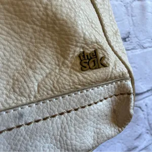 The Sak Leather Crossbody Purse Ivory Adjustable Strap thumbnail 2
