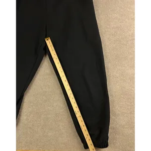 Anrabess Womens Black Fleece Lined Jogger Sweatpants Elastic Waist Size L thumbnail 6
