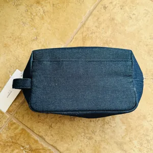 AG Adriano Goldschmied NWT Los Angeles Denim Toiletry Cosmetic Makeup Bag thumbnail 4
