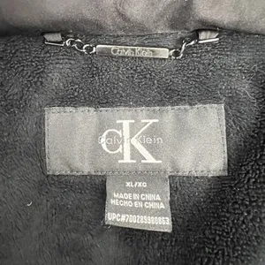 Calvin Klein Size XL Coat Down Puffer Quilted Jacket Black Fleece Lined Full Zip thumbnail 8