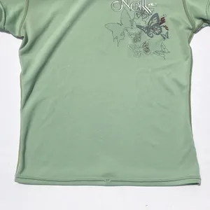 O'Neill Green Butterfly Print‎ Fitted Swim Shirt thumbnail 8