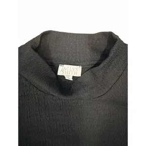 Jaclyn Smith Women’s Black Long Sleeve Pullover Top Textured Size M thumbnail 3