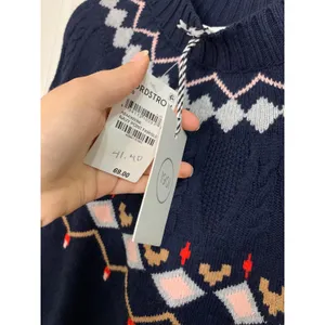 1901 navy point fairisle crew neck sweater size S NWT $69‎ thumbnail 4