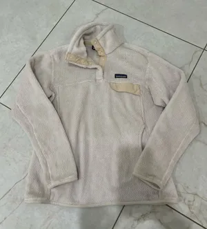 Patagonia Polartec Snap Closure Fleece Pullover Cream Quarter Snap-T Size Medium thumbnail 1