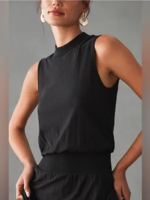 Nation LTD Barrett 90s Midi Dress Black Size Large thumbnail 4
