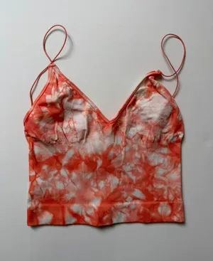 Intimately Free People Seamless Tie-Dye V-Neck Crop Camisole Tank Top thumbnail 1