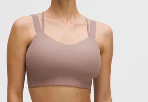 Lululemon Like A Cloud Longline Bra *Ribbed D/DD Ashen Rose Size 6 NWT thumbnail 1