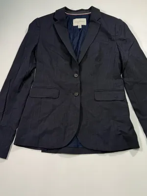 Banana Republic Dark Blue Tailored Blazer Size 8 thumbnail 2