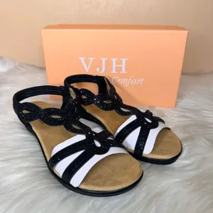 VJH Confort Rhinestone Sandals Size 7.5 Black thumbnail 14