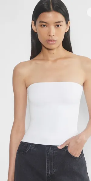 Aritzia Contour White Tube Top thumbnail 2