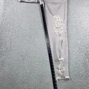 American Eagle Super‎ Stretch X Jeans Women 16 Long High Rise Distressed thumbnail 5
