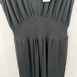 Z Supply Jumpsuit Women's Large NWT Indy Knit Black Textured Comfy Soft Casual thumbnail 10
