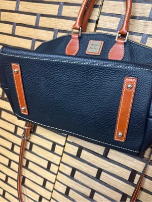 Dooney & bourke black Pebble grain leather satchel thumbnail 8