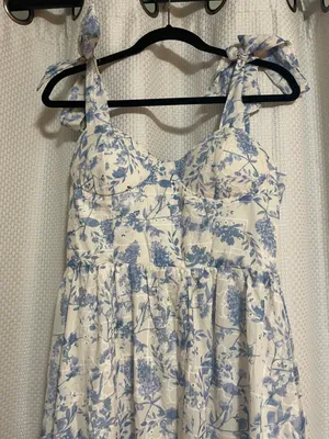 Blue & White Dress thumbnail 6