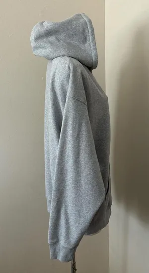 (NWT) Women’s Full Zip Gray Hoodie, One Size: L/XL thumbnail 4