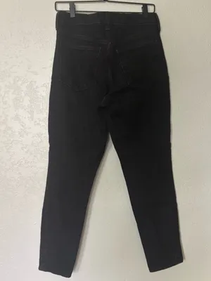 Old navy black OG straight high rise jeans thumbnail 3