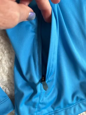 Salomon ClimaWIND Blue Gray Softshell Full Zip Jacket Women’s Medium thumbnail 4