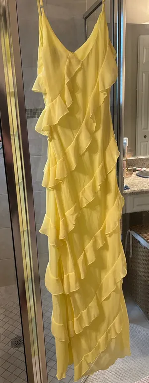 These Three Boutique Yellow Ruffle Maxi Dress thumbnail 5