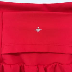 Halara SoftlyZero Airy Super High Waisted Cool Touch Flowy Yoga Shorts Med Red thumbnail 5