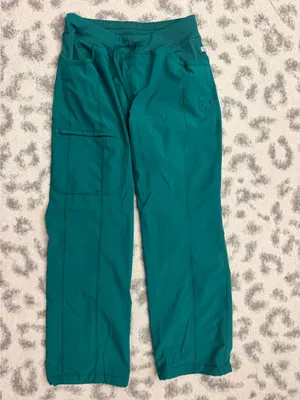 Cherokee Infinity Scrub Set Top & Bottom Medium Hunter Green thumbnail 6