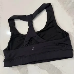 Lululemon Fast Lane Luxtreme Sports Bra Women's 6 Black Skinny Racerback Workout thumbnail 4
