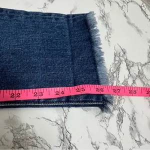 Alice + Olivia Jeans‎ Boyfriend Jeans Two Tone Blue 24 asymmetrical thumbnail 10