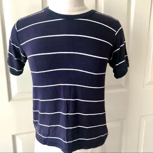 Brandy Melville blue and white striped top thumbnail 7