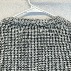 LOFT & BROWNSTONE Sweater Women's L Chunky Gray Crew Neck Pullover Knit‎ Wool thumbnail 11
