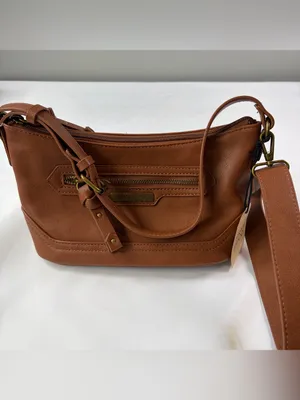 FRYE AND CO Brown Shoulder Bag Zip Closeure Adjustable/Detachable Strap thumbnail 6