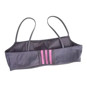Adidas Iconisea Purple Bandeau Bikini Top Size M Swimwear Removable Pads thumbnail 2