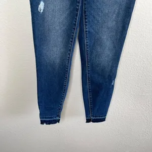 Spanx Womens Distressed Ankle Skinny Denim Pull On Jeans Size Medium thumbnail 5