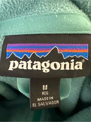 Patagonia Teal Zip-up Fleece Medium‎ thumbnail 8
