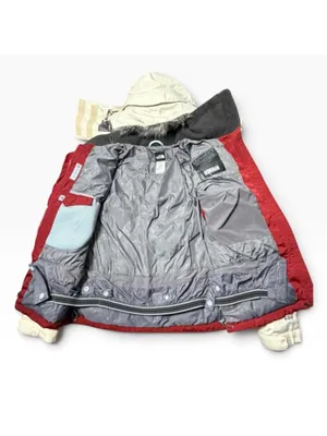 The North Face 600 Down Ski Jacket Fur Hood Burgundy White Vintage Puffer S thumbnail 4