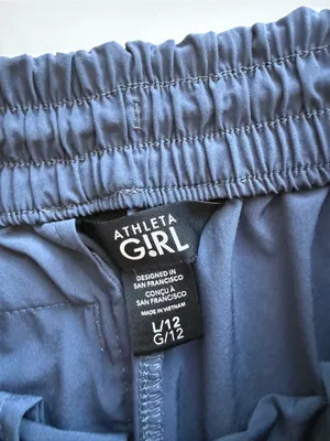 Athleta Girl Gray Athletic Shorts size Large / 12 thumbnail 4