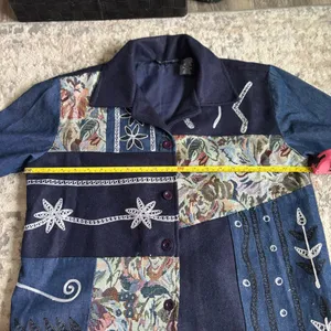Vintage M patchwork jacket fall staple Blue Size M thumbnail 7