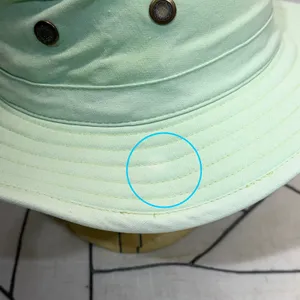 FADED Sloggers Sun Hat OS Mint‎ Green Cotton Wide Brim Chin Strap Gardening thumbnail 5