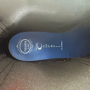 Jeffrey Campbell Black Chelsea Rain Boot with Blue Insole thumbnail 4
