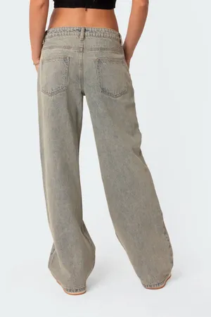 Edikted Low-Rise Baggy Jeans thumbnail 2