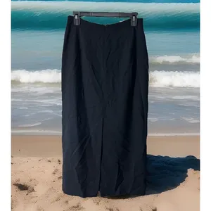 Y2k Evan Picone Black Wool Pencil Skirt SZ 10 Old Money Back Slit‎ Lined Grunge thumbnail 6