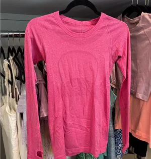 Lululemon pink swiftly tech long sleeve thumbnail 2