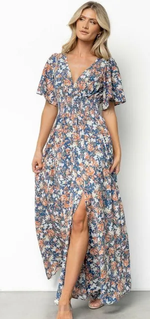 Baltic Born Verona Smocked Maxi Dress New Without Tags thumbnail 1