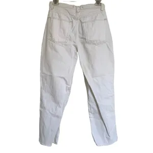Free People We The Free White Distressed Cropped‎ Ankle Jeans Straight Leg 27 thumbnail 4