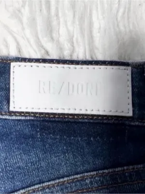 NWT Revolve x RE/DONE High Rise Button Front Ankle Crop Jeans thumbnail 8
