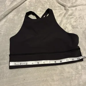 Lululemon Key To Balance Yoga Tank Top Women’s Black High Neck Cross Size 8 thumbnail 3