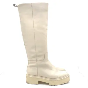 Sam Edelman Larina Boot Ivory Cream Leather Tall Lug Sole Boots Women’s Size 7.5 thumbnail 3